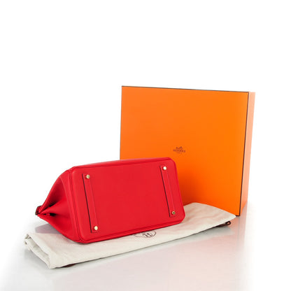 Hermes Epsom Birkin 35 Rouge Casaque 23 of 26