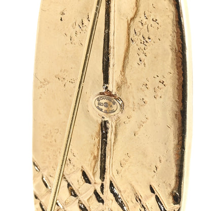 Chanel Metal CC Surfboard Brooch Gold 3 of 3