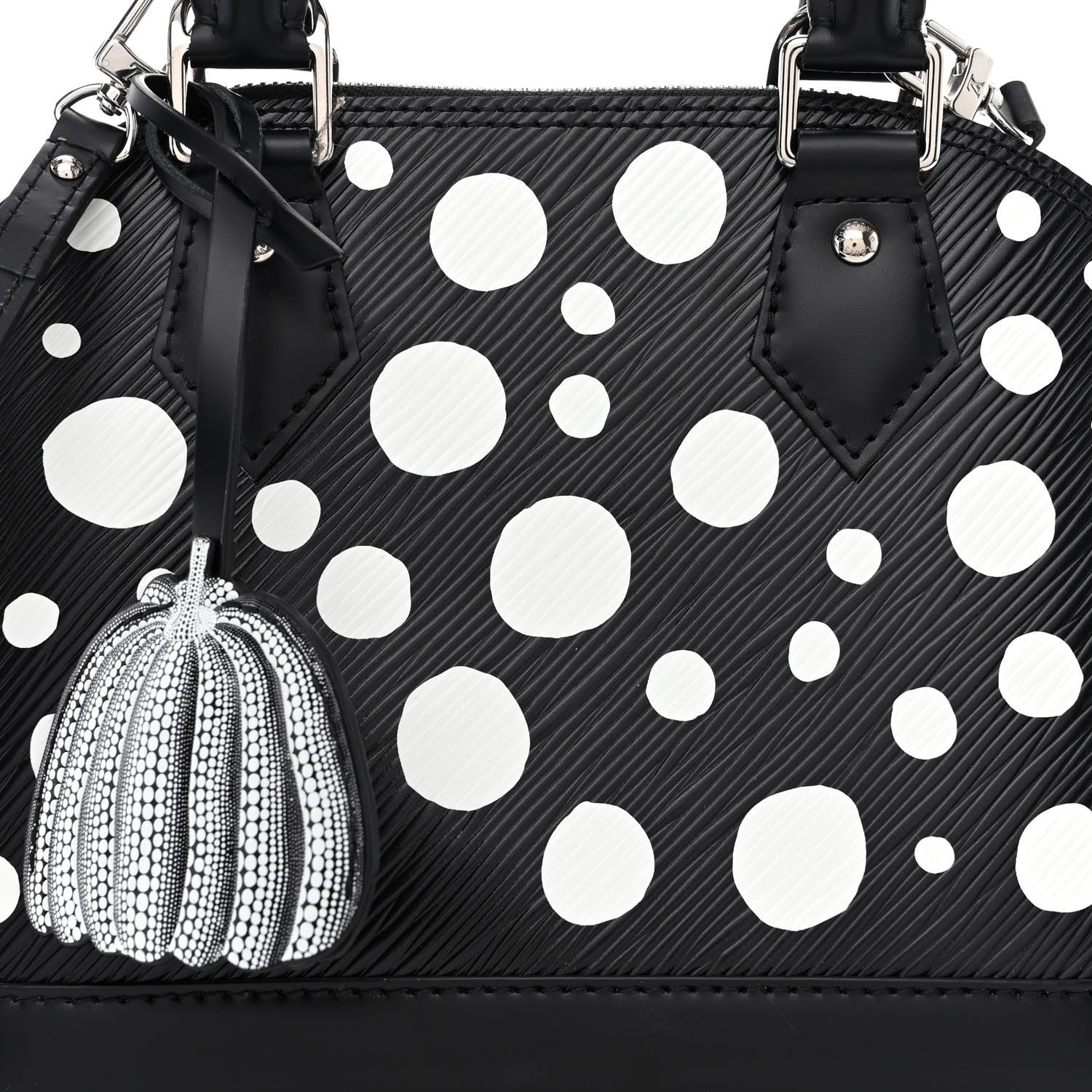 Louis Vuitton X YK Epi Alma BB Black White 8 of 14