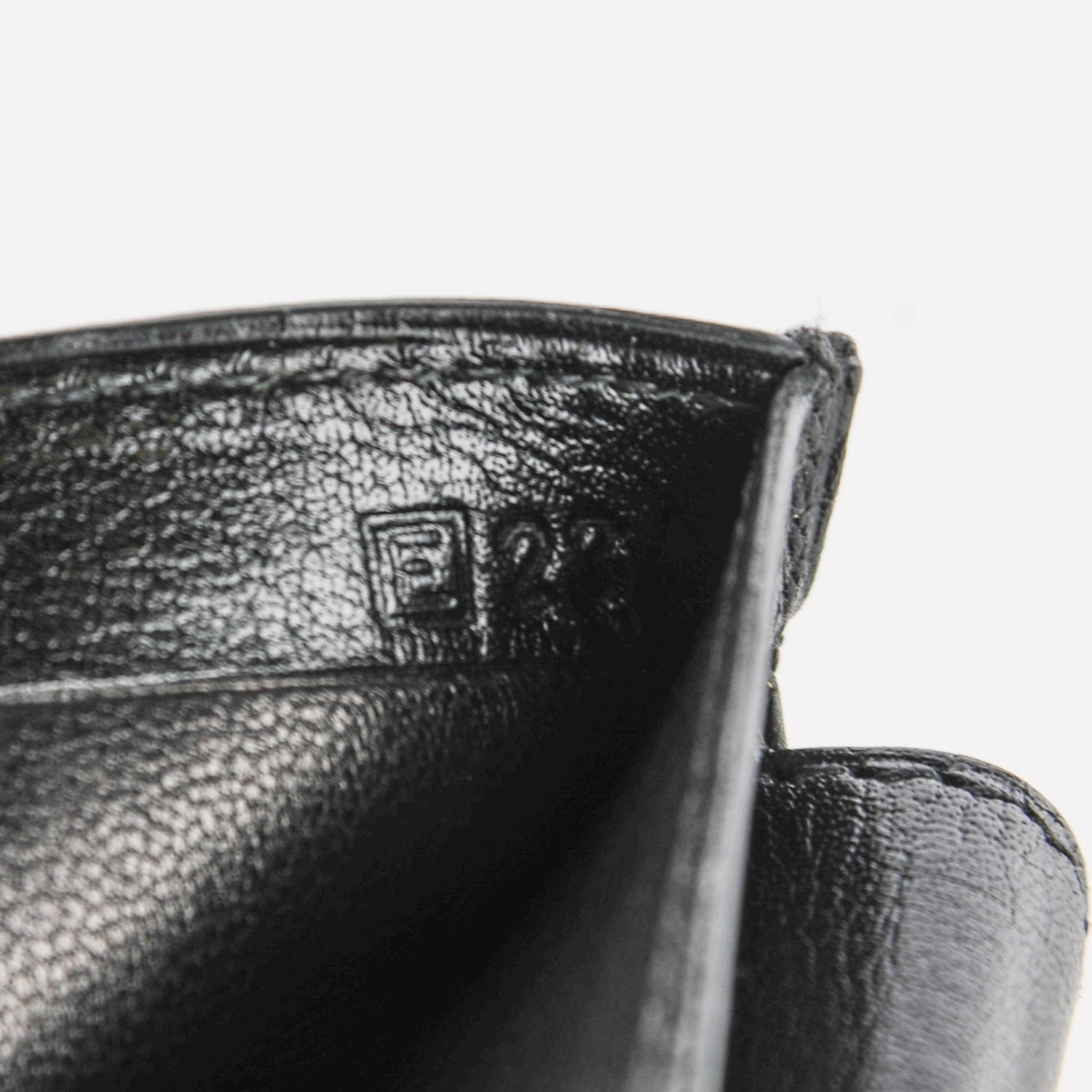 Hermes Evergrain Mens Bi Fold Wallet Black 6 of 7