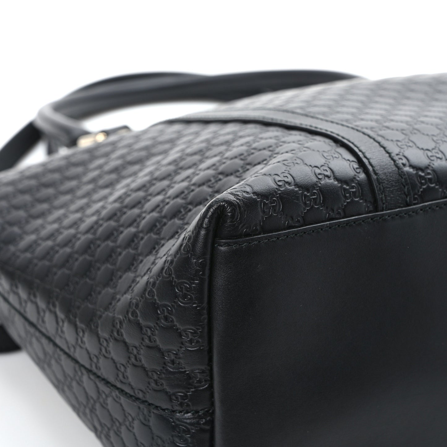 Soft Microguccissima Dome Satchel Black