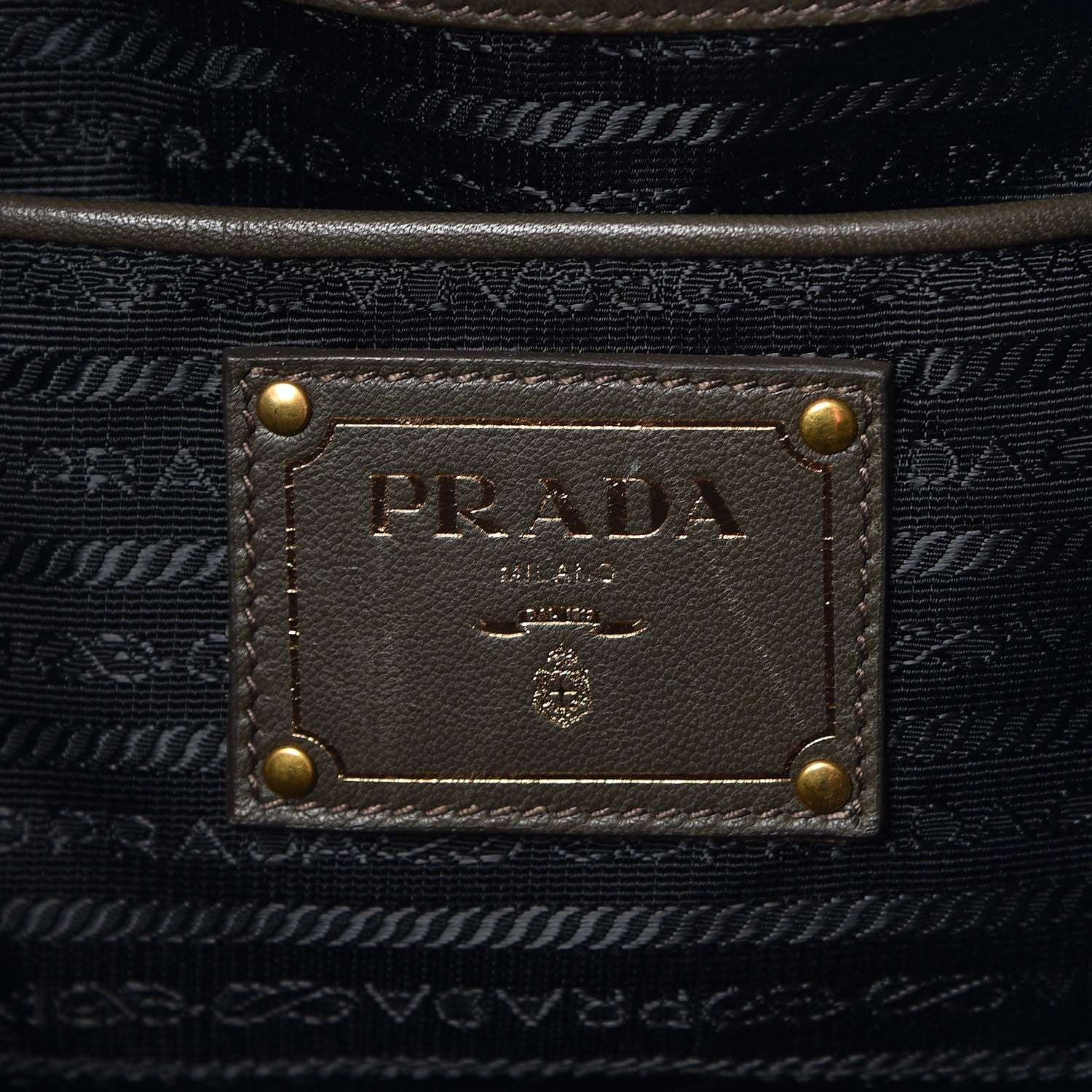 Prada Nappa Gaufre Hobo Militare Black 6 of 8