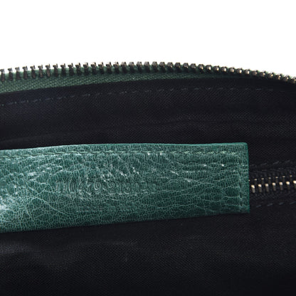Balenciaga Agneau Classic Hardware Zip Clutch Green 7 of 8