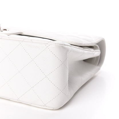 Chanel Caviar Quilted Jumbo Double Flap White 10 of 10