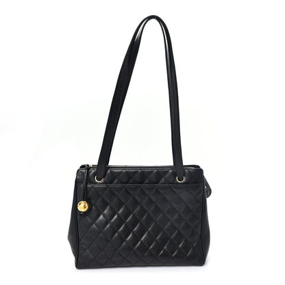 Chanel Caviar Quilted Shoulder Bag Black Black 1 of 13