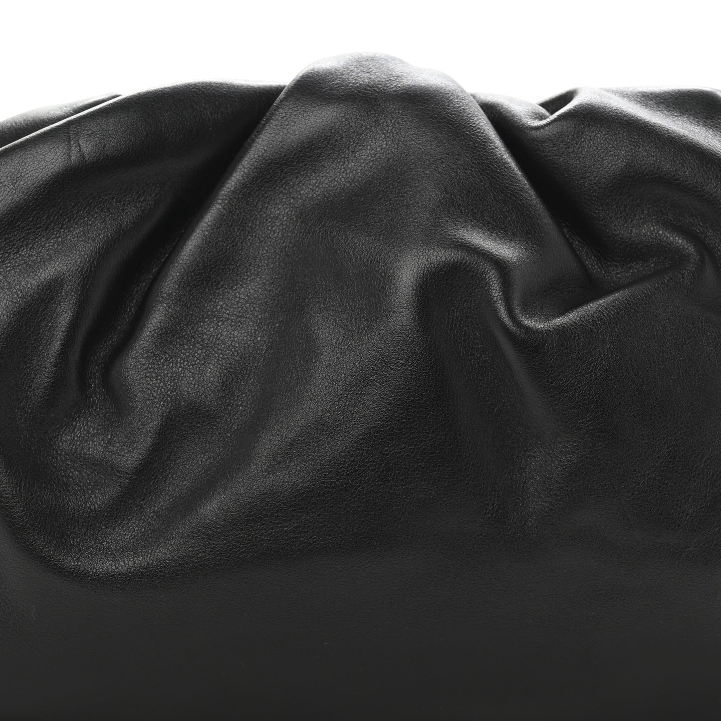 Smooth Butter Calf The Pouch Oversized Clutch Black
