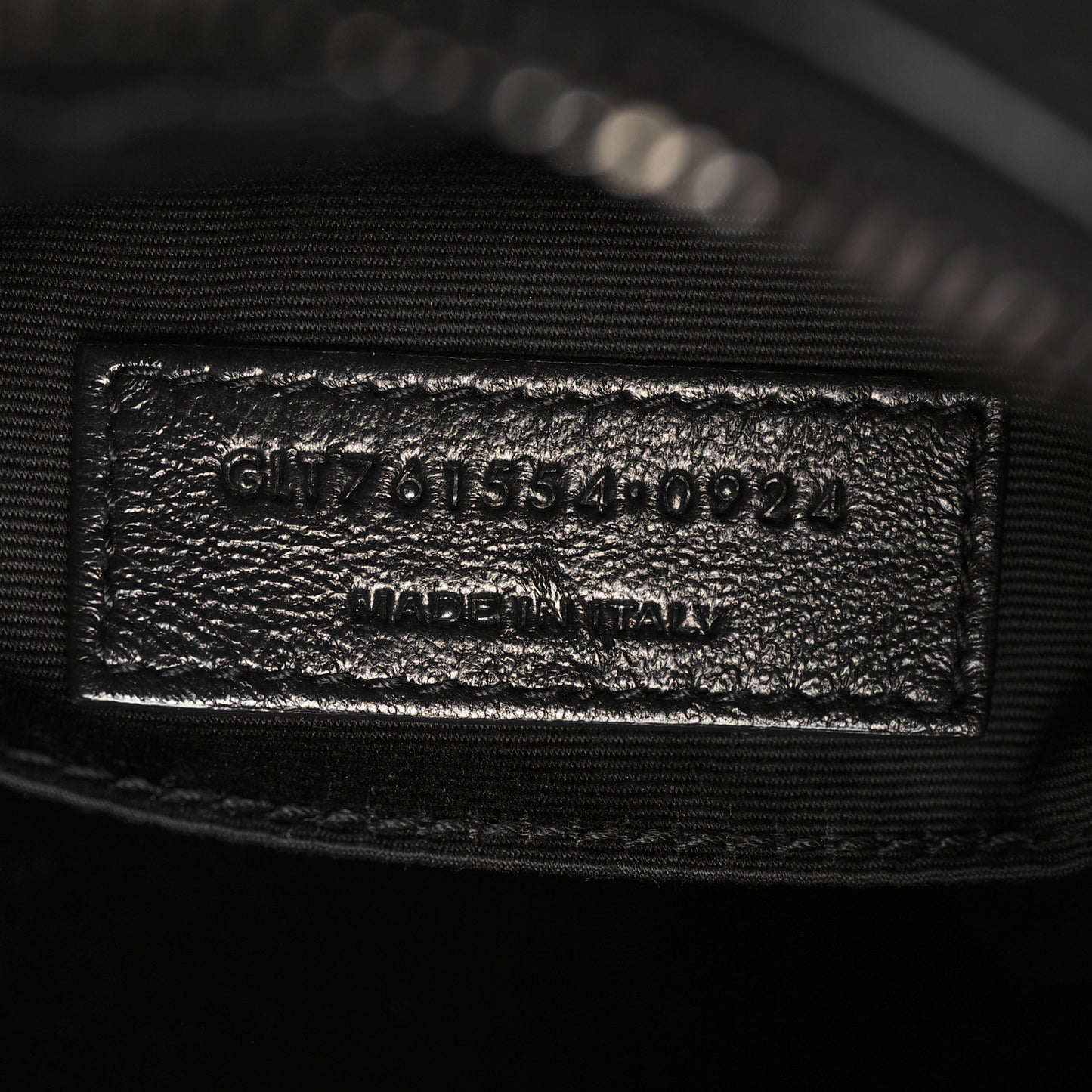 Calfskin Matelasse Monogram Lou Camera Bag Black