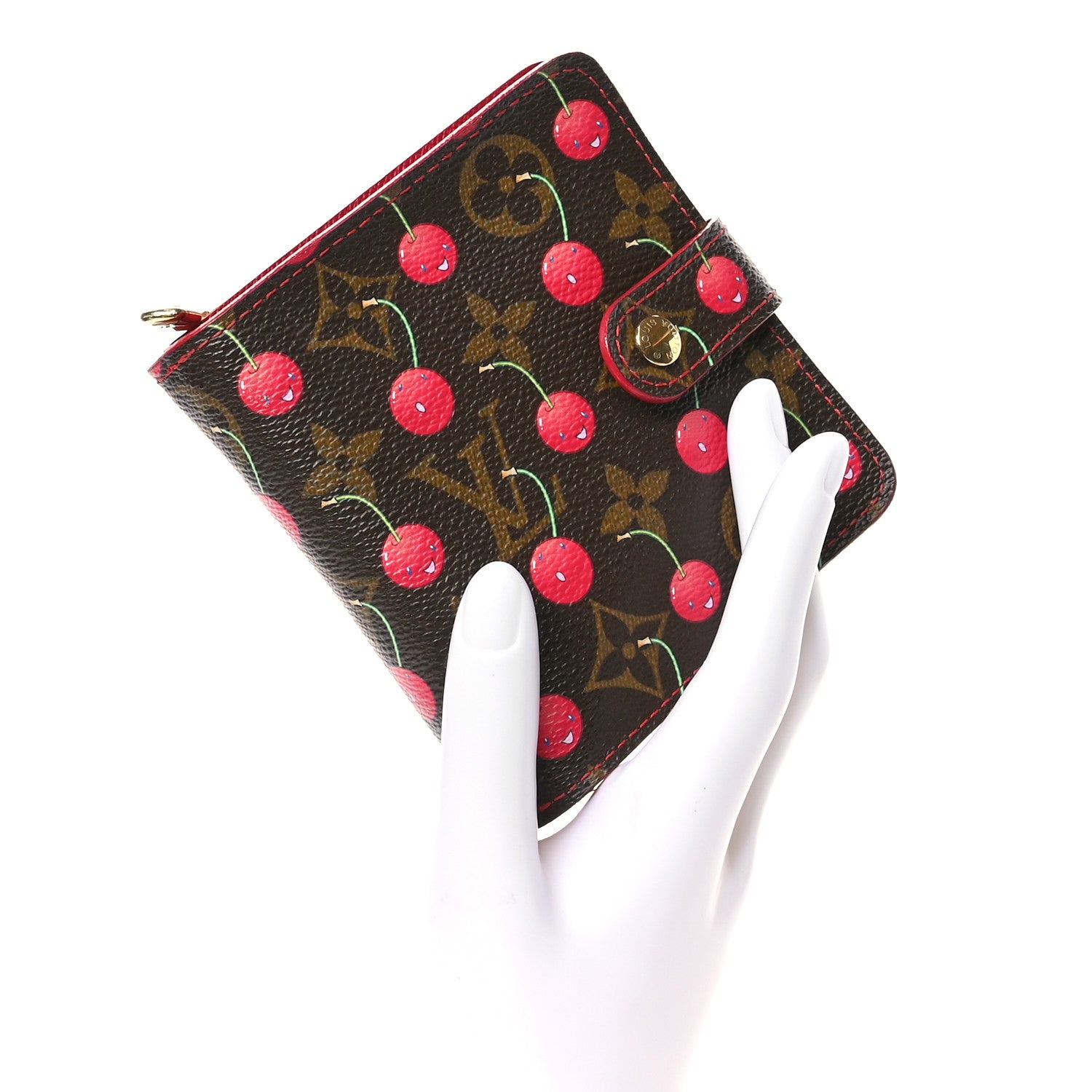 Louis Vuitton Monogram Cerises Compact Zippe Wallet 2 of 7