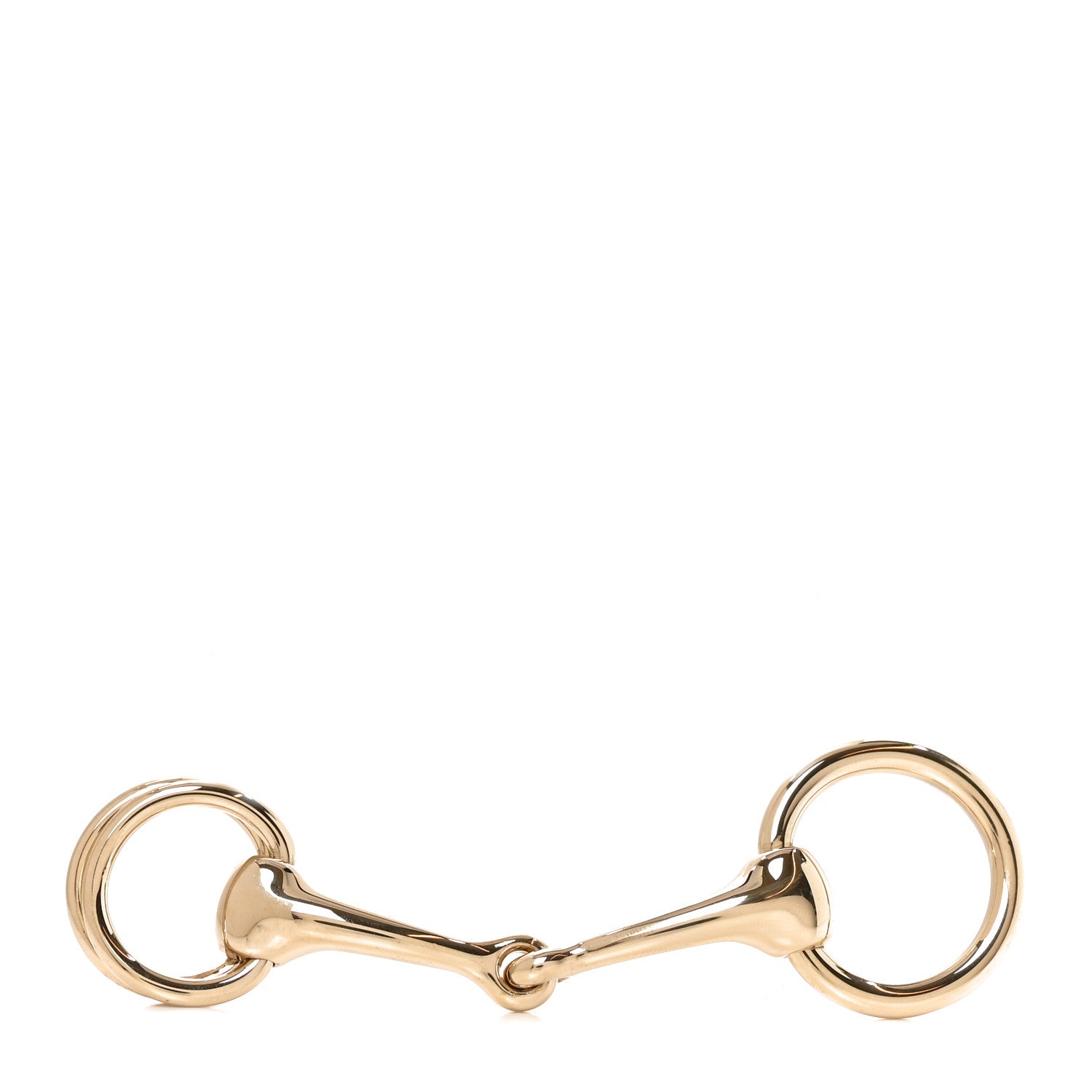 Hermes Permabrass Mors Scarf Ring Gold 1 of 5