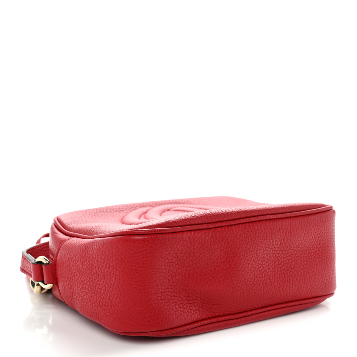 Gucci Pebbled Calfskin Small Soho Disco Bag Vibrant Red 4 of 13