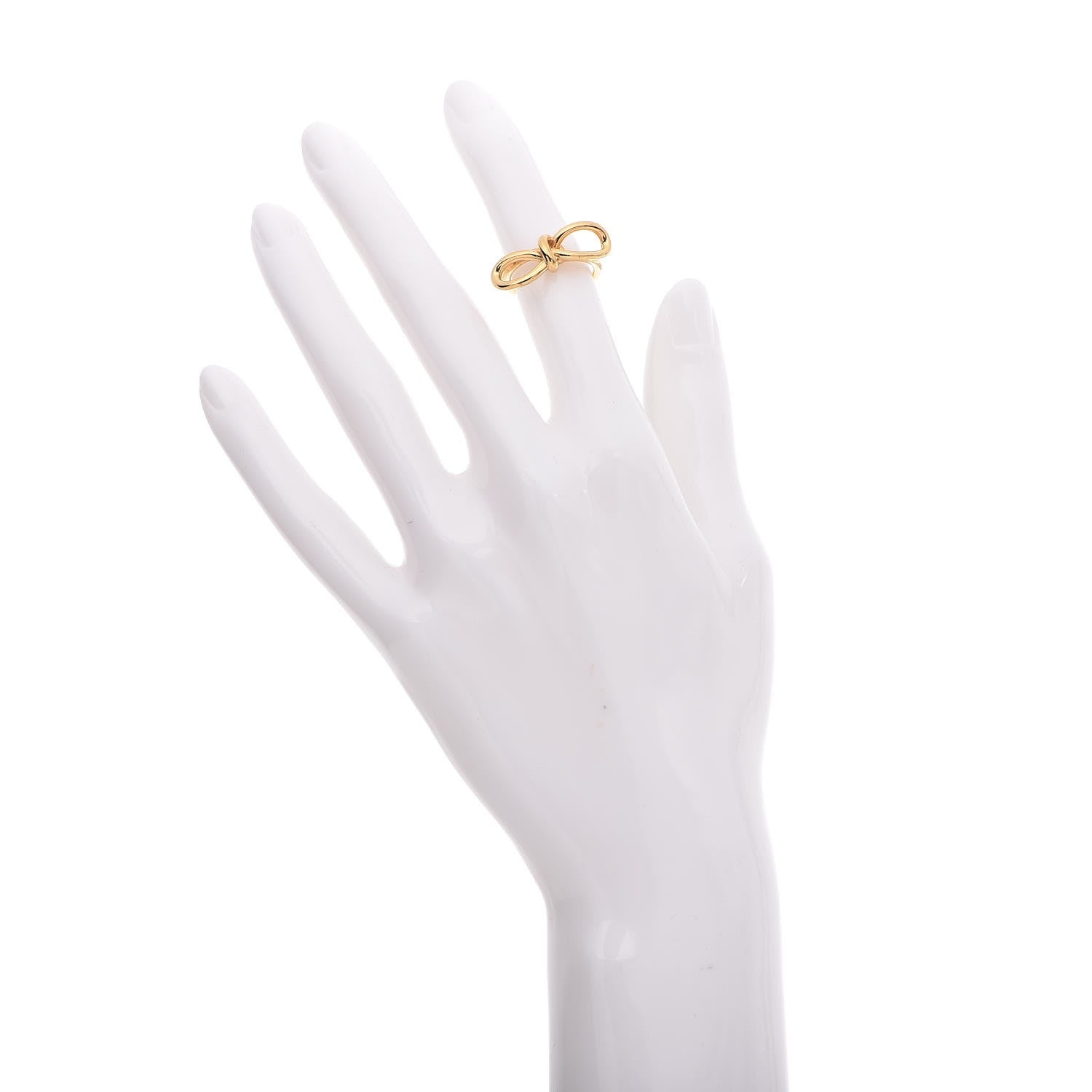 Balenciaga Boucle Bow Ring 5 Gold 2 of 6