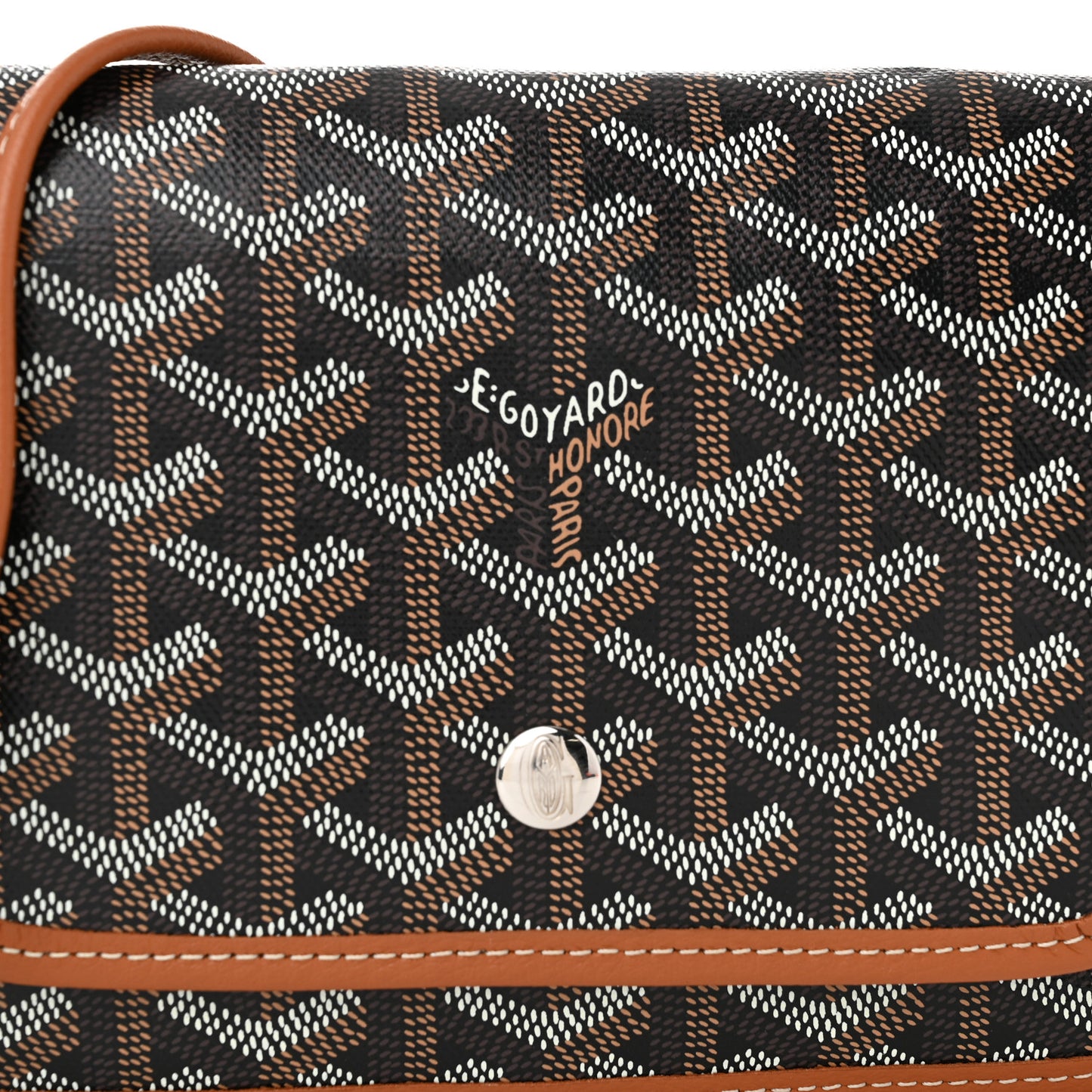 Goyardine Plumet Wallet Clutch Black Gold