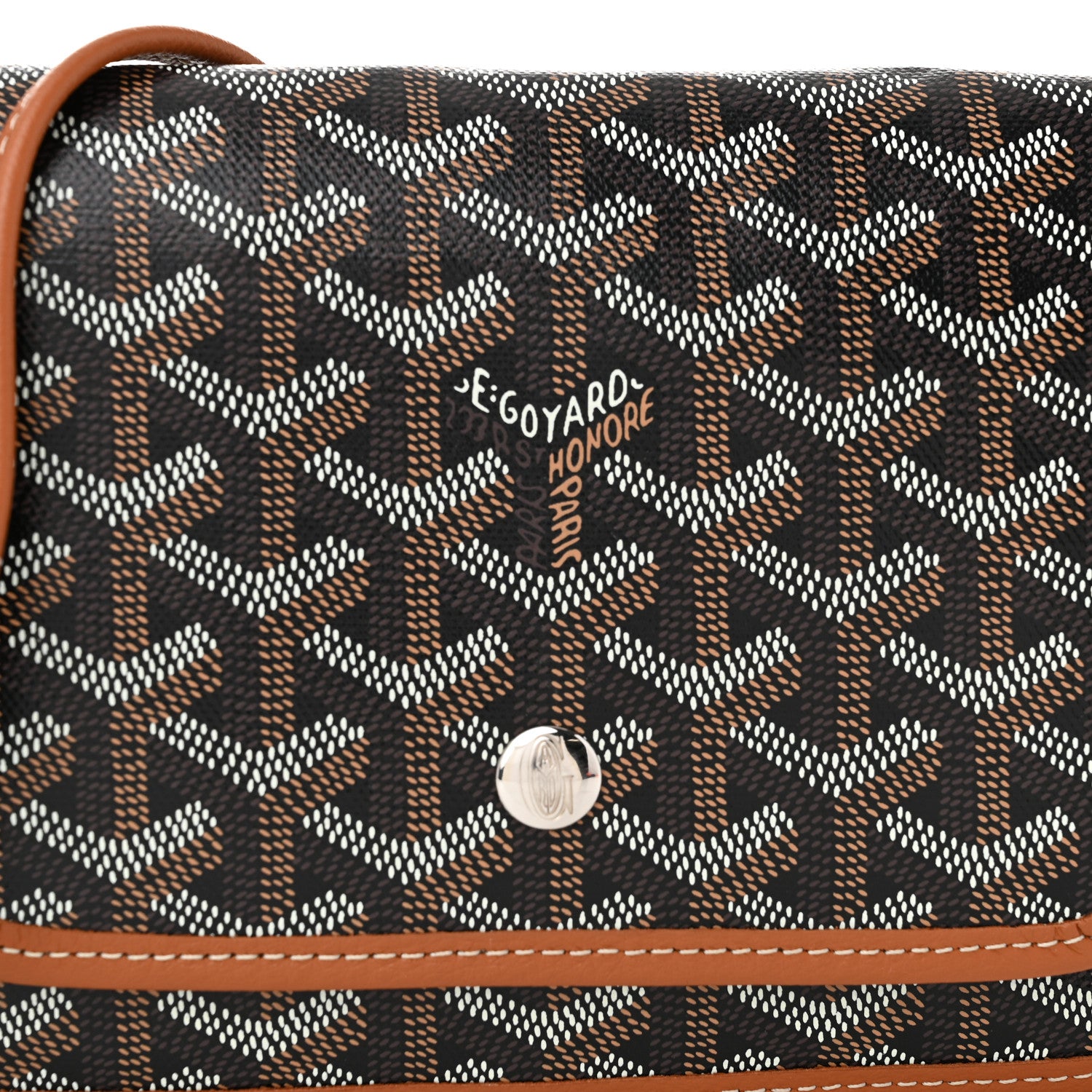 Goyard Goyardine Plumet Wallet Clutch Black Gold 7 of 9