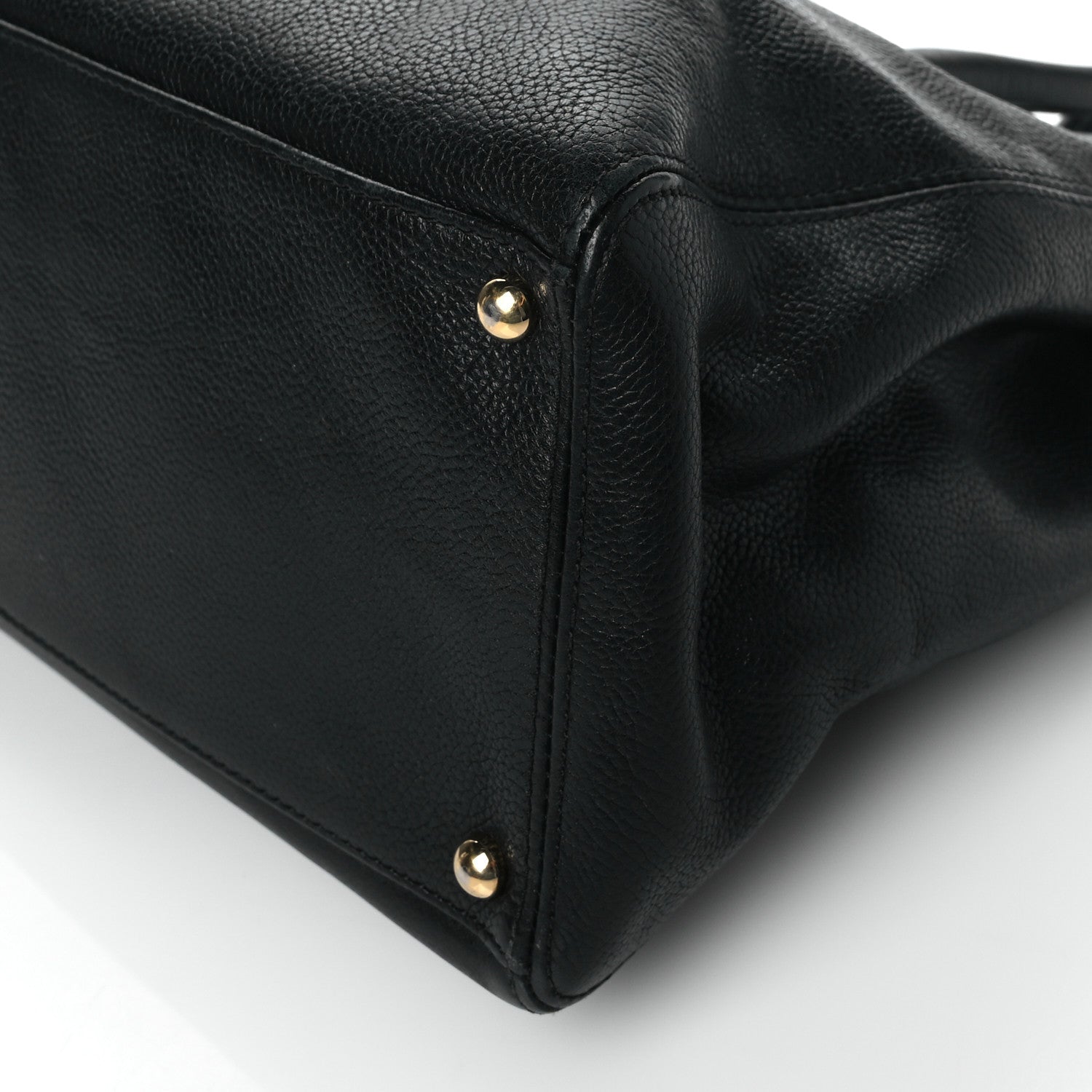 Chanel Calfskin Cerf Executive Shopper Tote Black 9 of 9