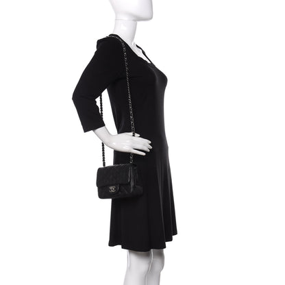 Chanel Lambskin Quilted Mini Square Flap Black 2 of 10