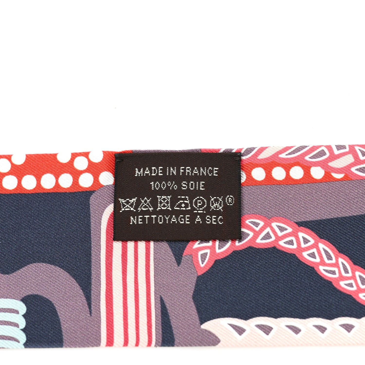 Hermes Silk Fantasie D'Etriers Twilly Anthracite Corail 4 of 4