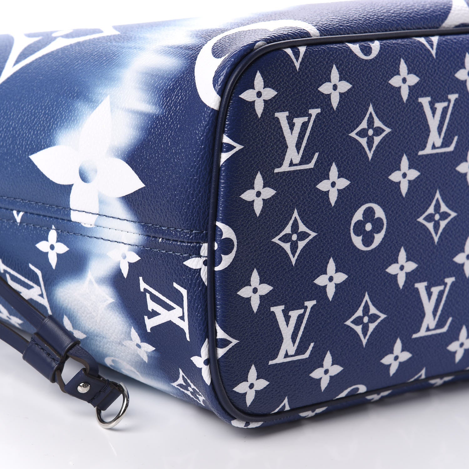 Louis Vuitton Monogram Escale Neverfull MM Blue 7 of 12