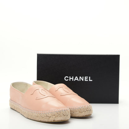 Chanel Lambskin CC Espadrilles 40 Beige 11 of 11