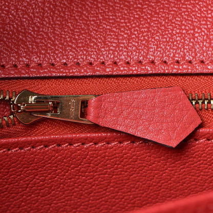 Hermes Taurillon Clemence Birkin 35 Rouge Pivoine 14 of 37