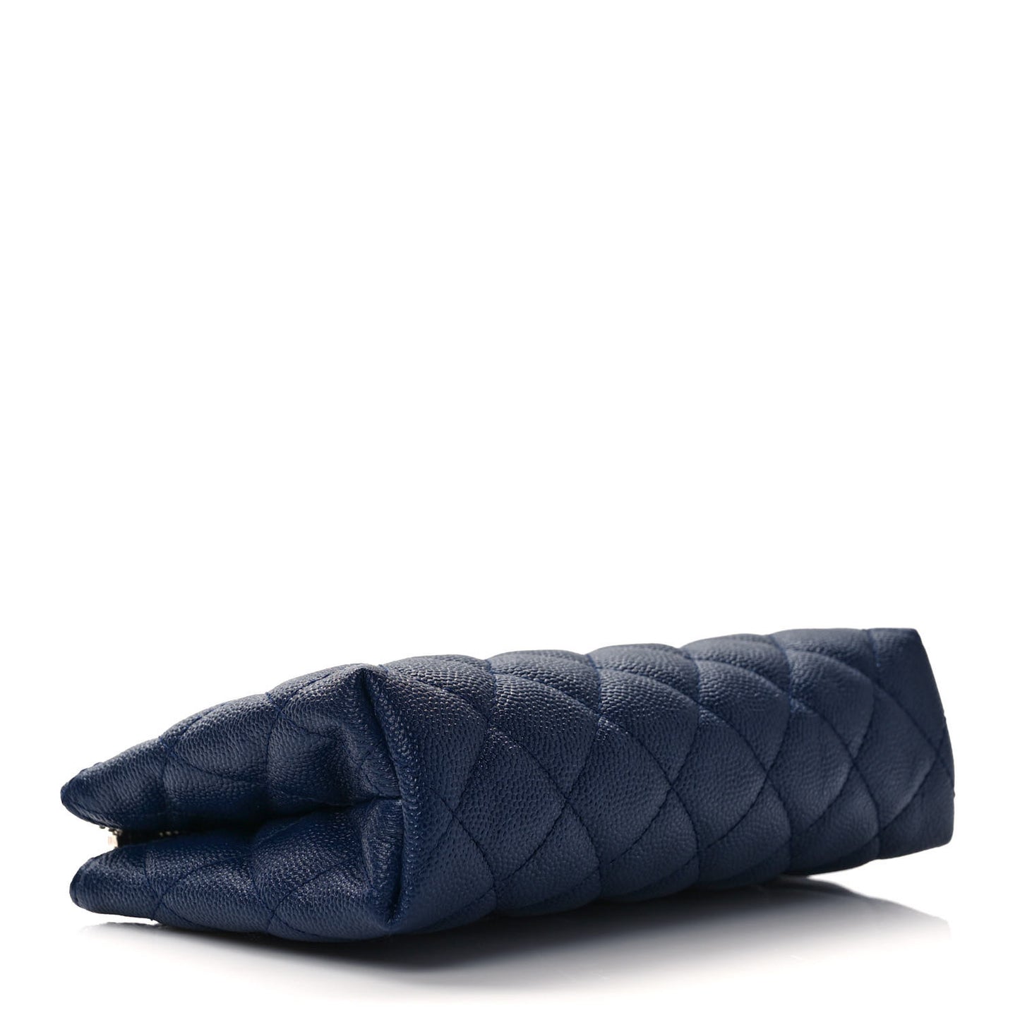 Caviar Quilted Cosmetic Case Navy