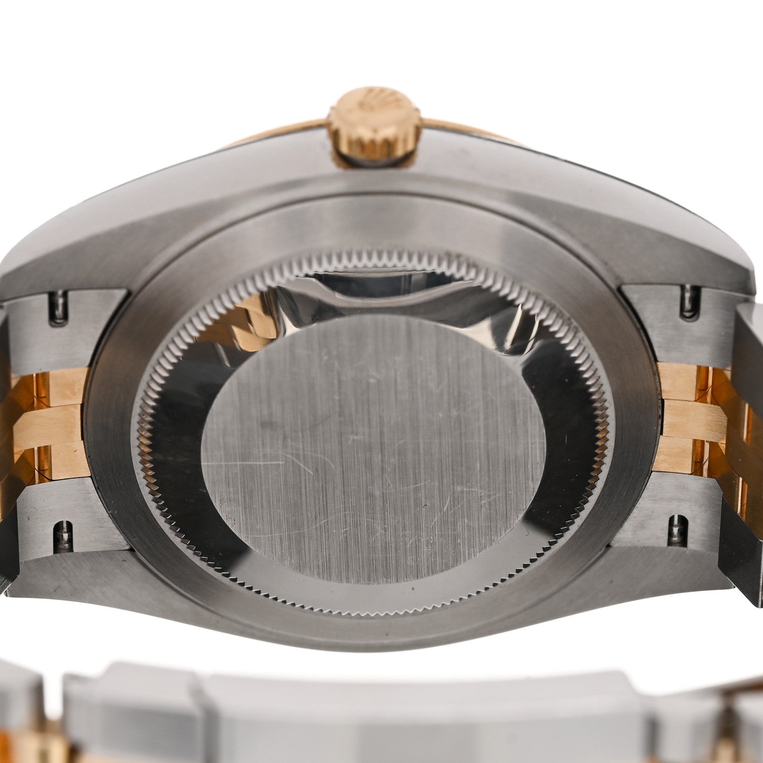 Rolex Stainless Steel 18K Yellow Gold Diamond 41mm Oyster Perpetual Datejust Watch Black 126333 4 of 4