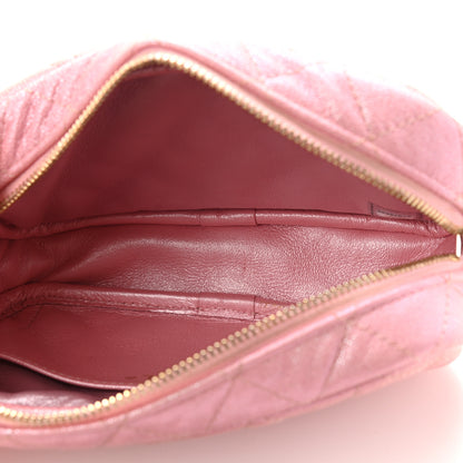 Chanel Iridescent Caviar Quilted Small Timeless Camera Case Pink 5 of 9