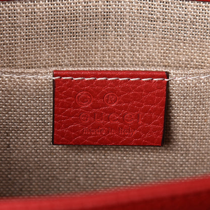 Gucci Dollar Calfskin Small Interlocking G Shoulder Bag Red 8 of 10