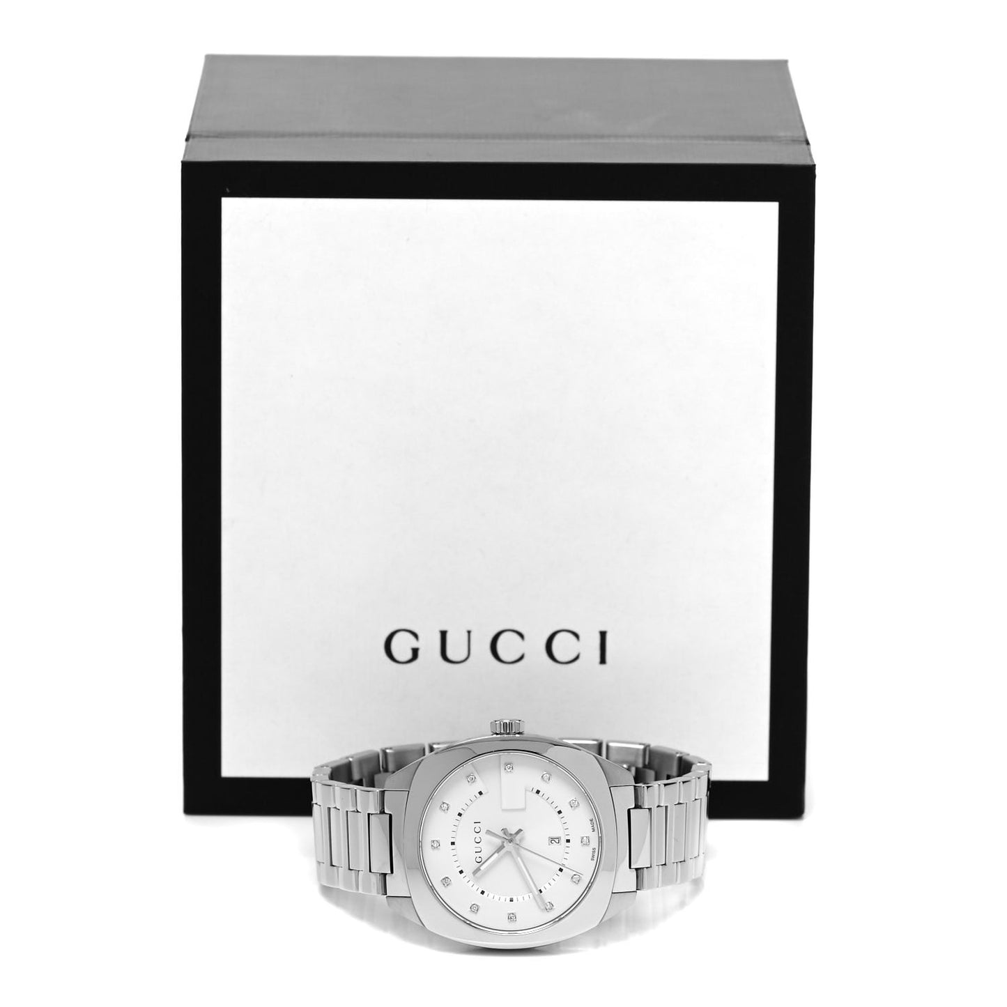 Stainless Steel Diamond 37mm G-Timeless Quartz Watch White