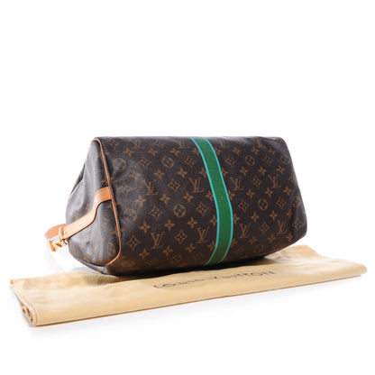 Louis Vuitton Monogram My LV Heritage Speedy Bandouliere 35 Vert and Blue Clair 4 of 7