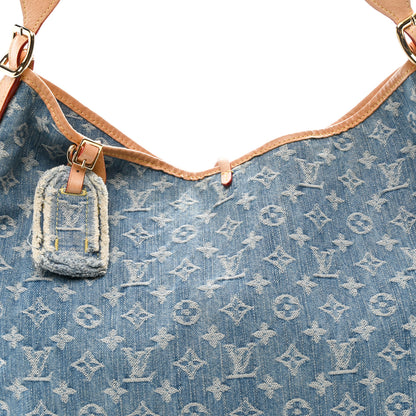 Louis Vuitton Monogram Denim CarryAll MM Blue 9 of 11