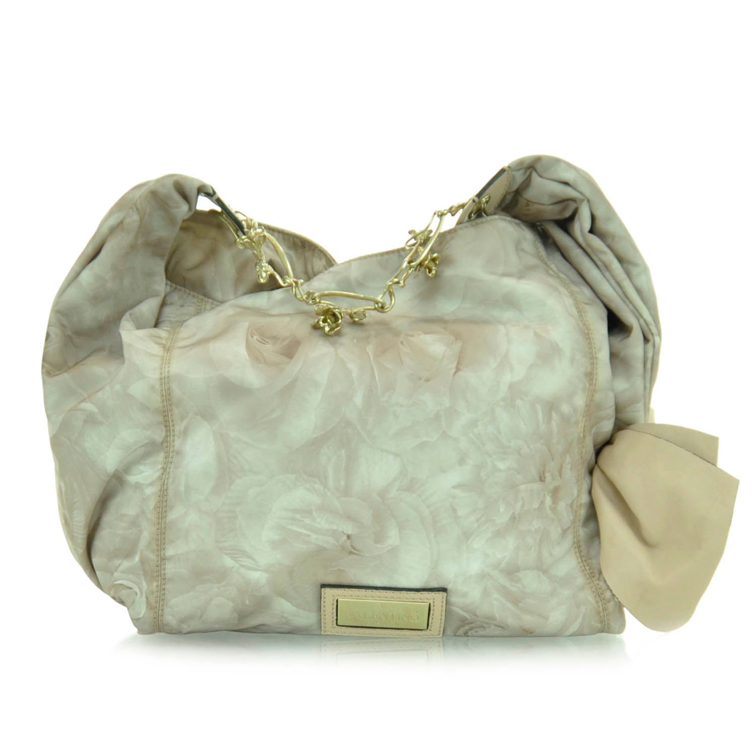 Valentino Garavani Nylon Rose Print Flowerland Hobo Pink 1 of 10