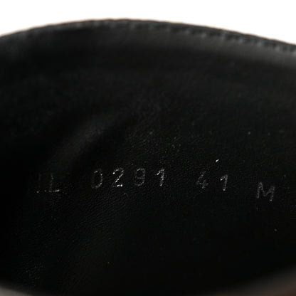 Louis Vuitton Calfskin Monogram Wonderland Flat Ranger Boots 41 Black 9 of 11
