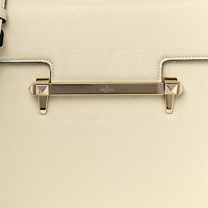 Valentino Garavani Grainy Calfskin Embossed VLTN Uptown Top Handle Bag Ivory 6 of 9