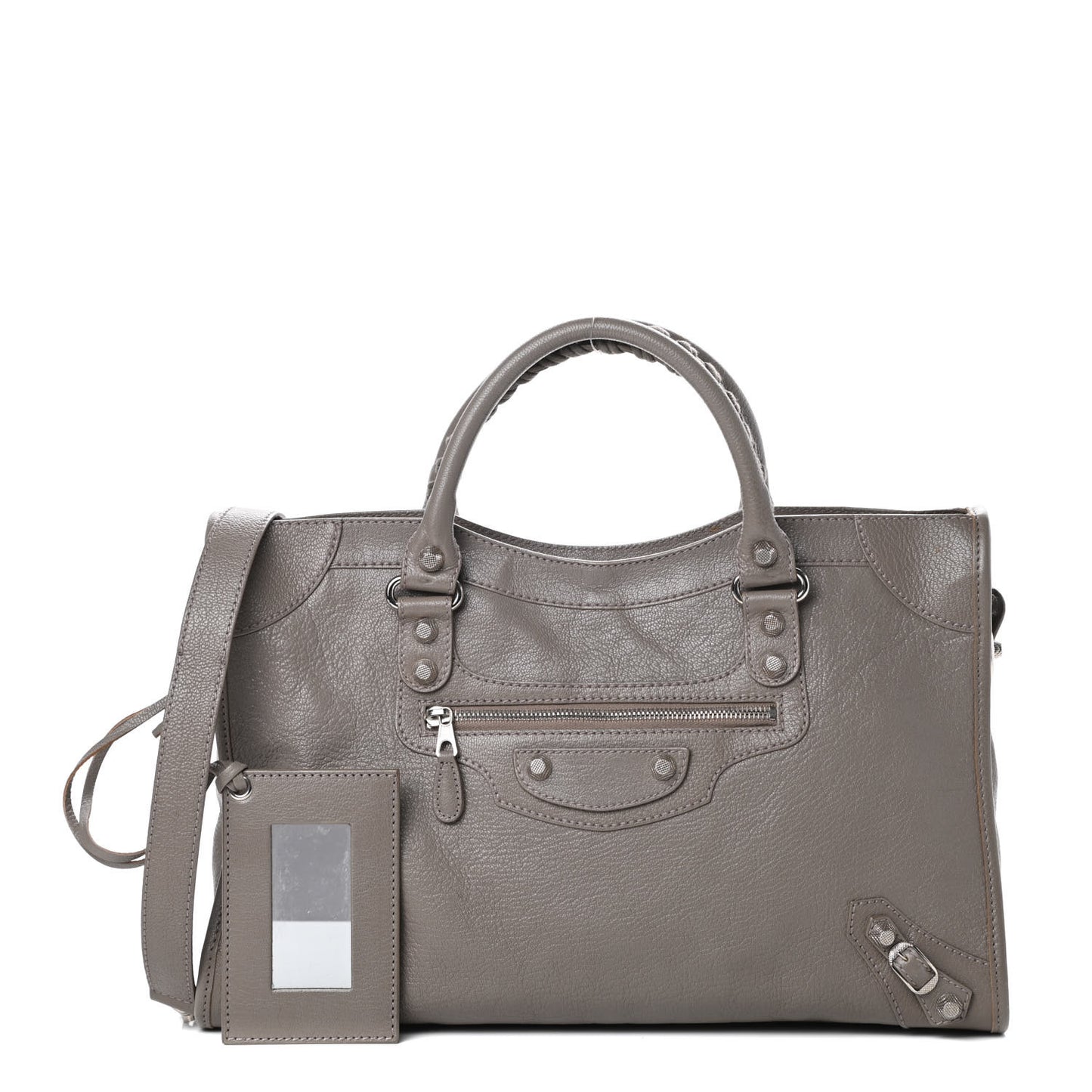 Chevre Hamilton Giant 12 Silver Hardware City Gris Poivre