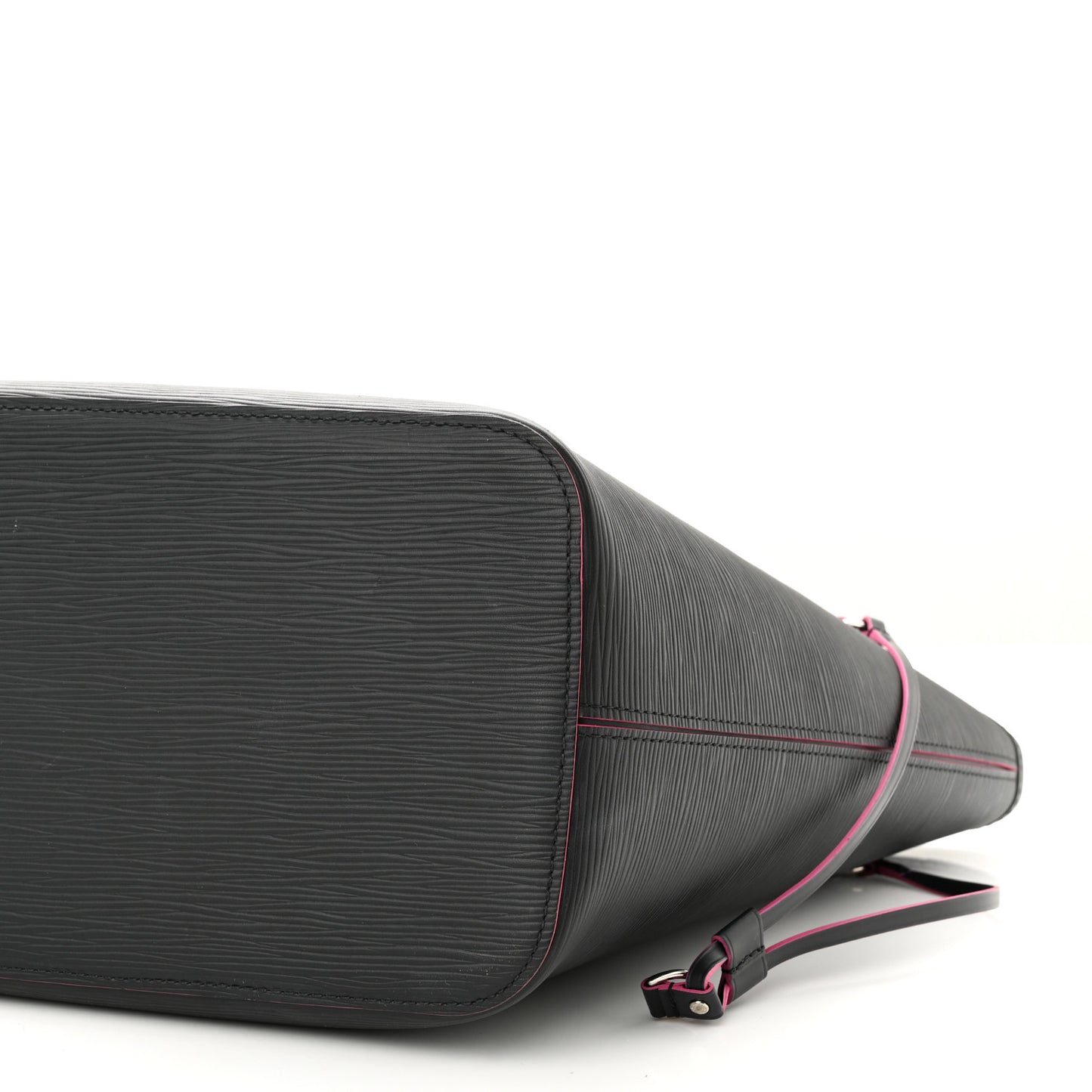 Epi Neverfull MM Black Hot Pink