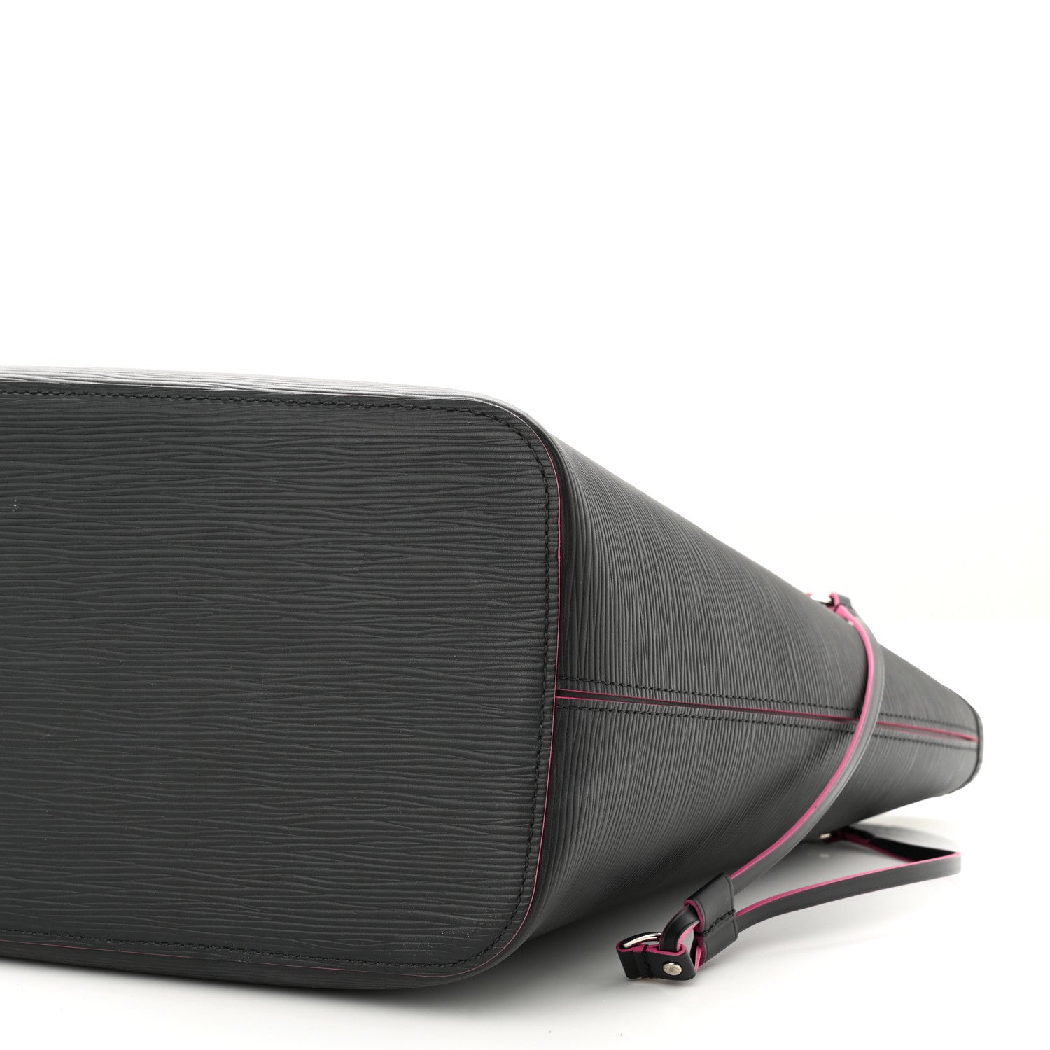Louis Vuitton Epi Neverfull MM Black Hot Pink 10 of 12