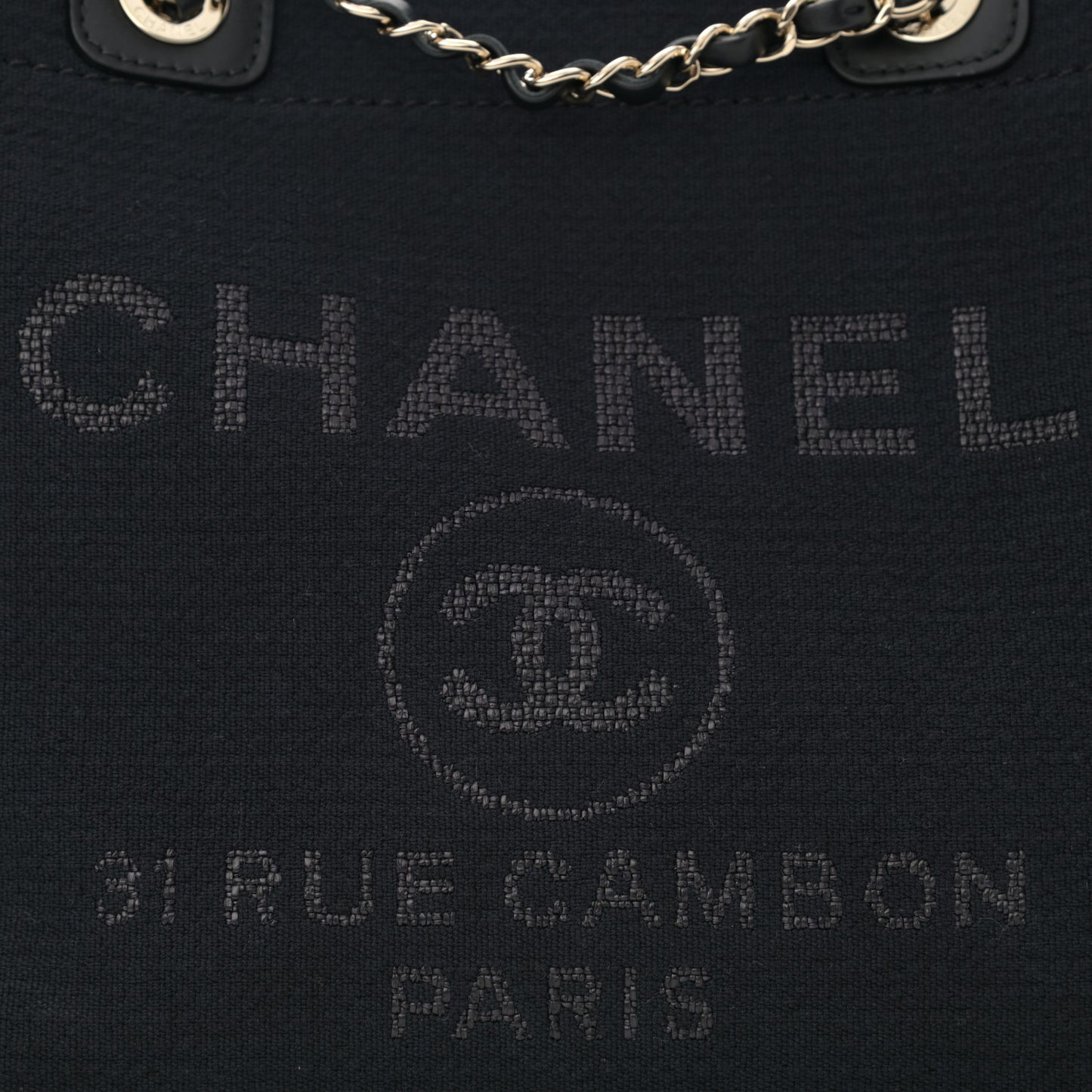 Mixed Fibers Small Deauville Tote Black