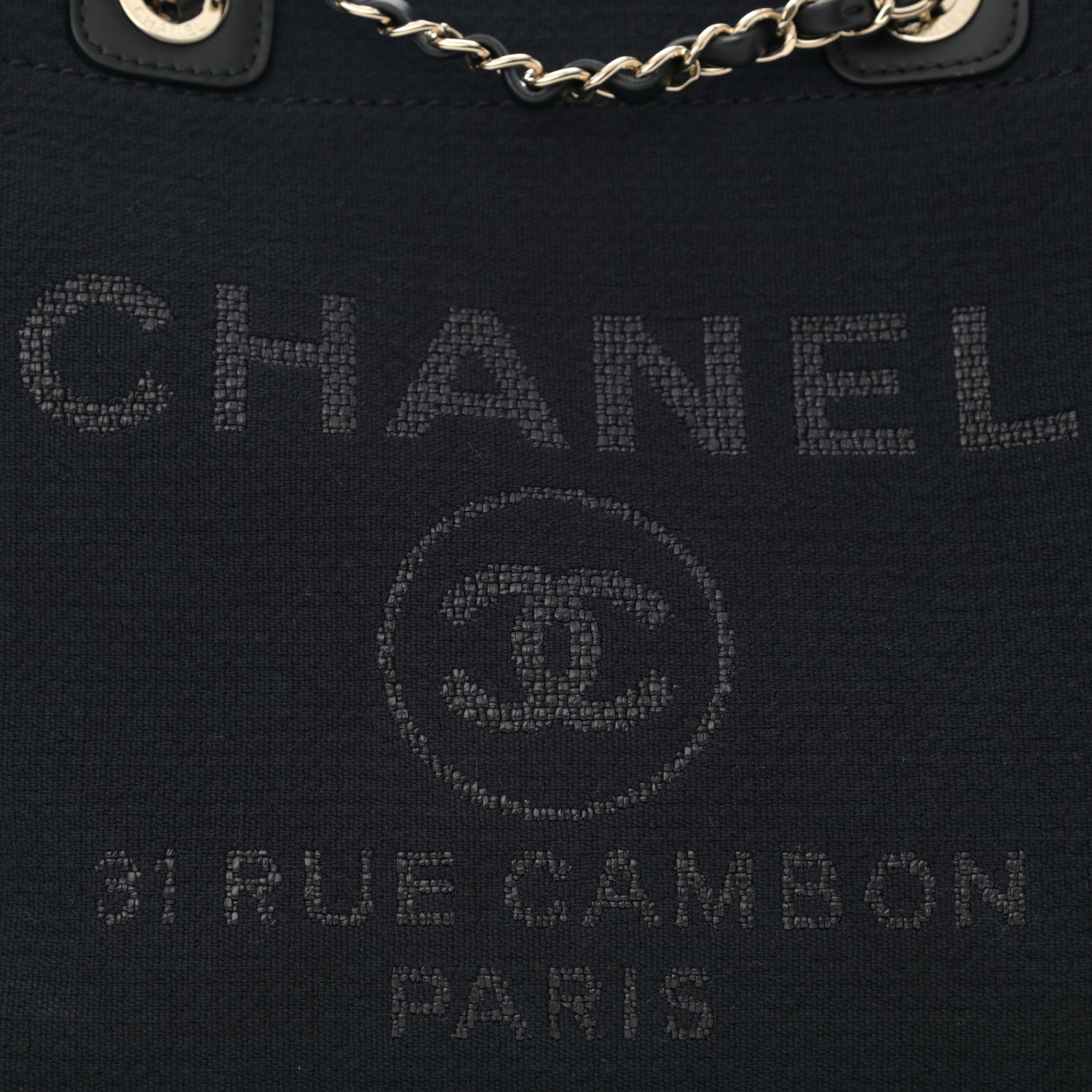 Chanel Mixed Fibers Small Deauville Tote Black 9 of 11
