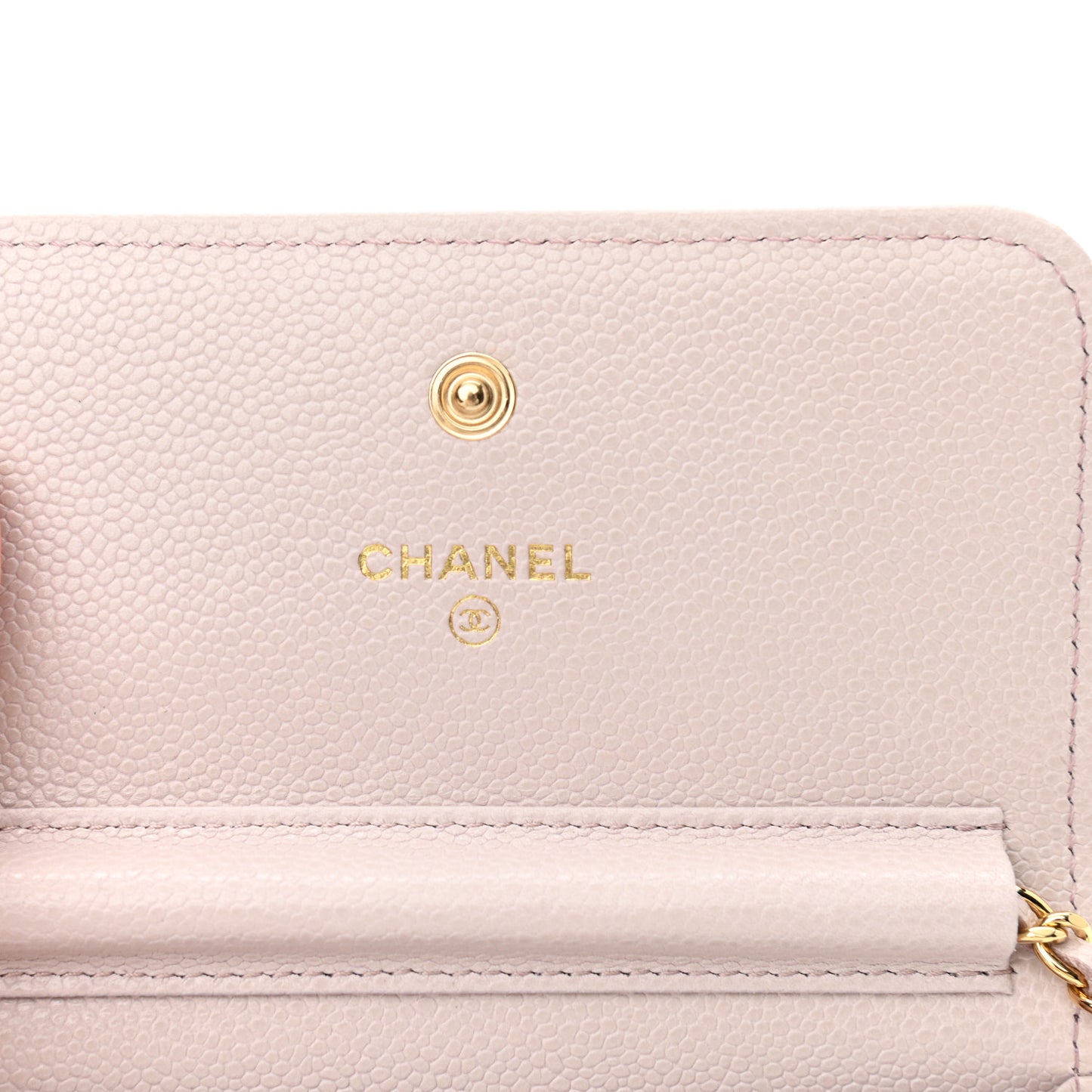 Caviar Quilted Miss Coco Clutch With Chain Light Purple