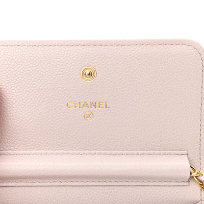 Chanel Caviar Quilted Miss Coco Clutch With Chain Light Purple 5 of 11