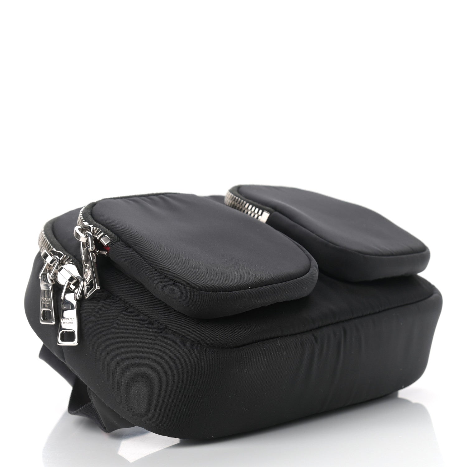 Prada Tessuto Nylon Pocket Top Handle Cargo Backpack Black 4 of 9