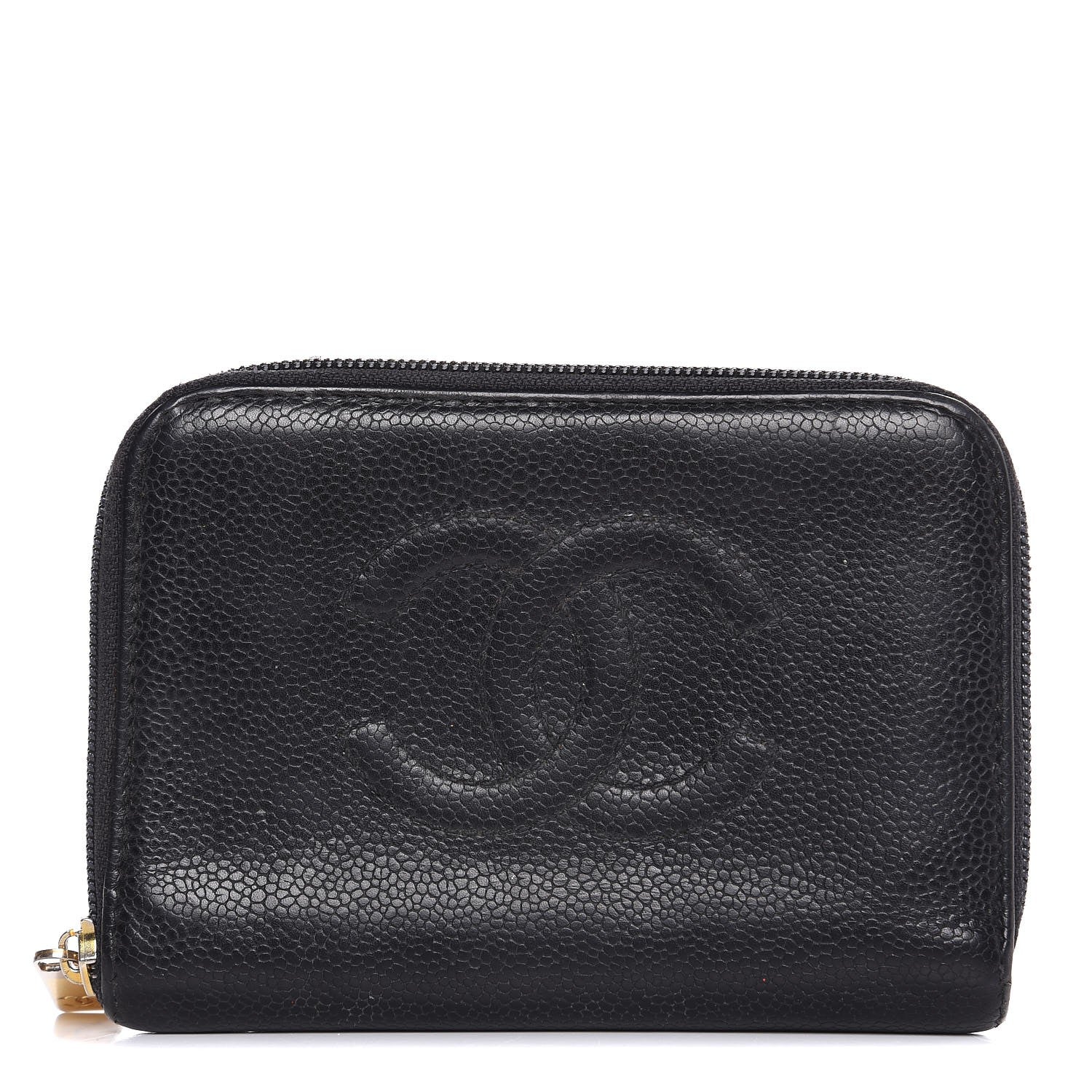 Chanel Caviar Timeless CC Zip Around Organizer Wallet Black 1 of 11