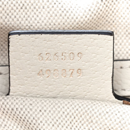 Gucci GG Supreme Monogram Flora Web Small Ophidia Half Moon Hobo White 7 of 9