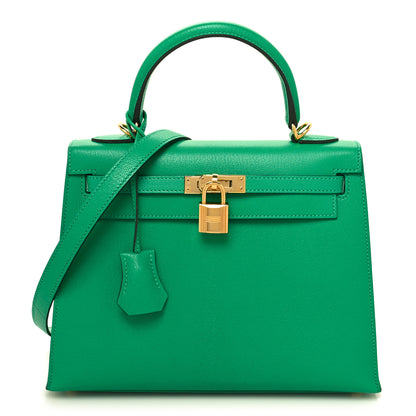 Hermes Chevre Mysore Kelly Sellier 25 Menthe 1 of 10