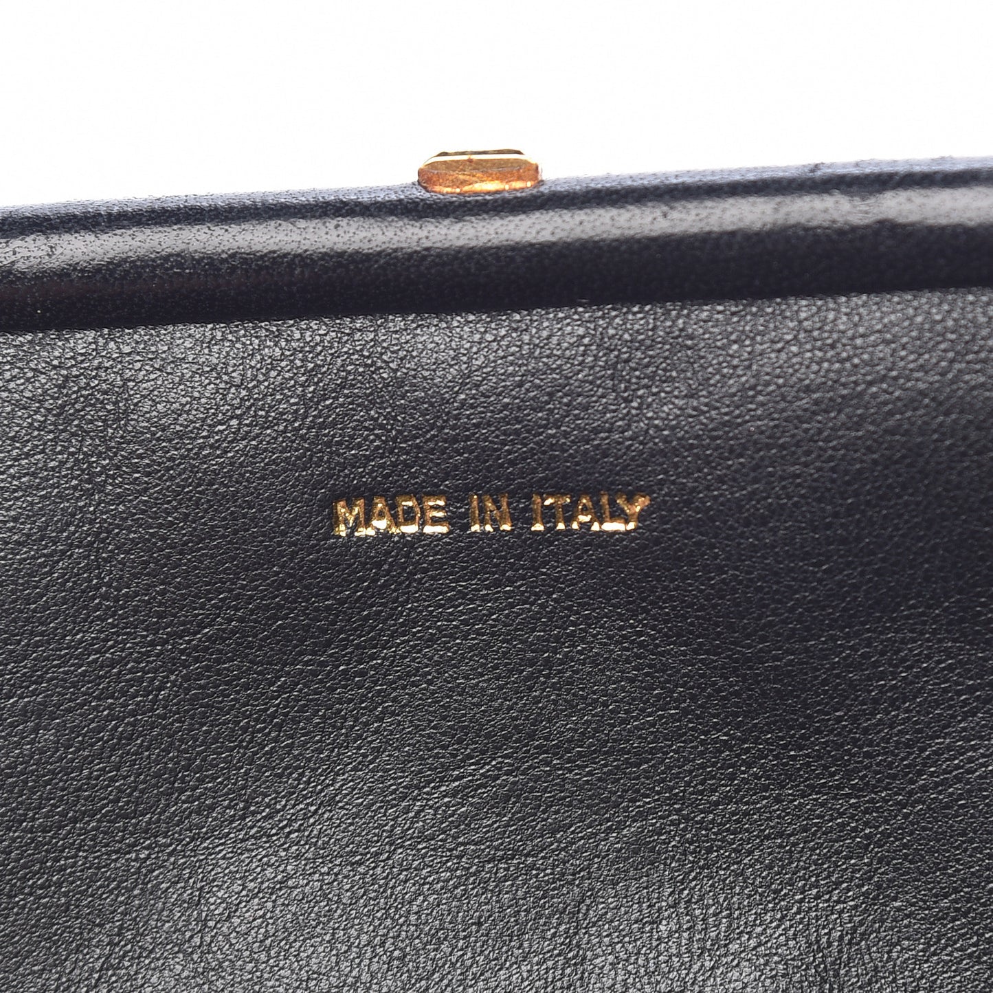Lambskin Quilted Tassel Kisslock Evening Bag Black