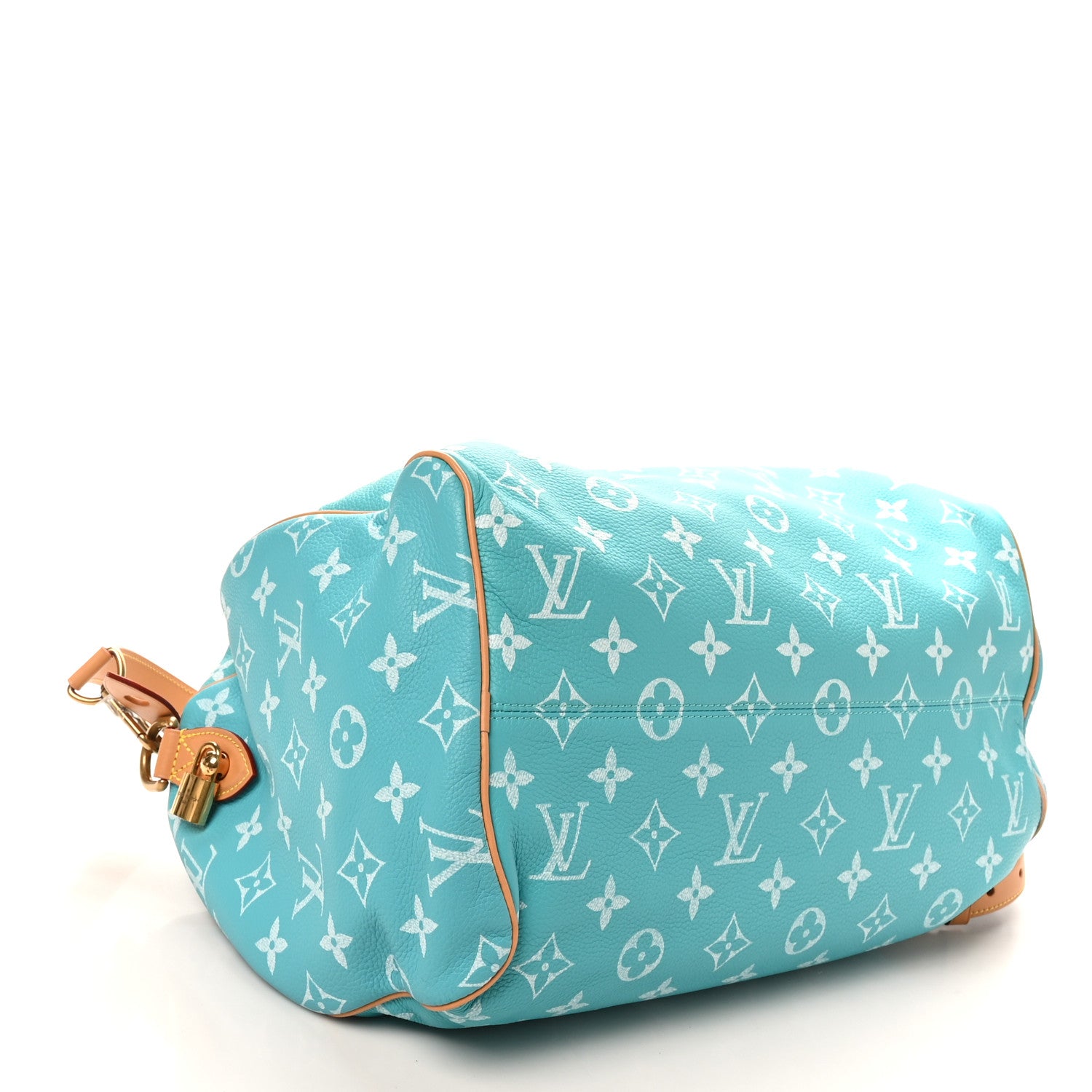 Louis Vuitton Calfskin Monogram Speedy P9 Bandouliere 40 Turquoise 5 of 10