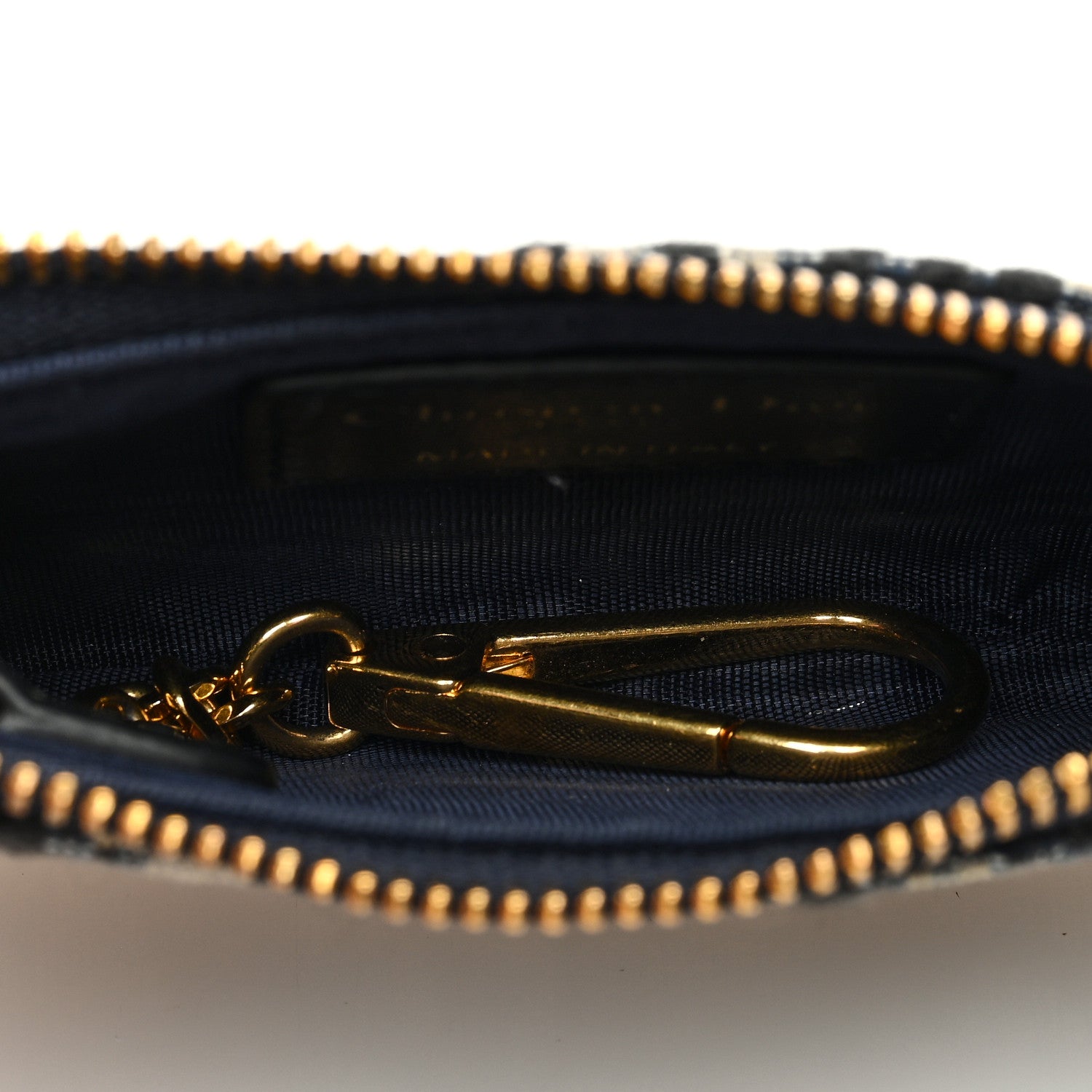 Christian Dior Oblique Key Case Blue 5 of 6