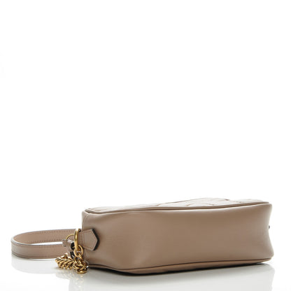 Gucci Calfskin Matelasse Mini GG Marmont Chain Shoulder Bag Nude 4 of 7