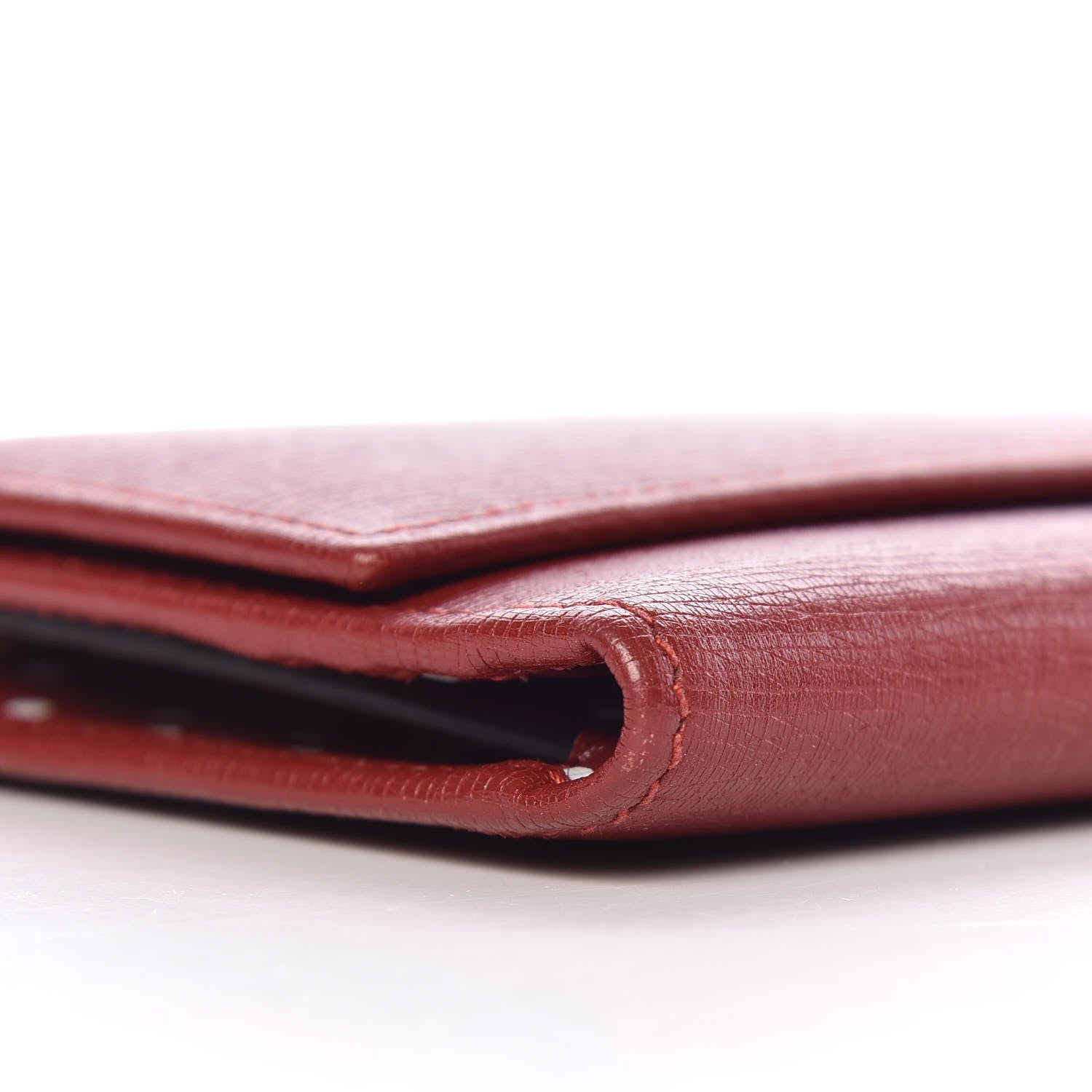 Gucci Calfskin Interlocking G French Wallet Red 9 of 12