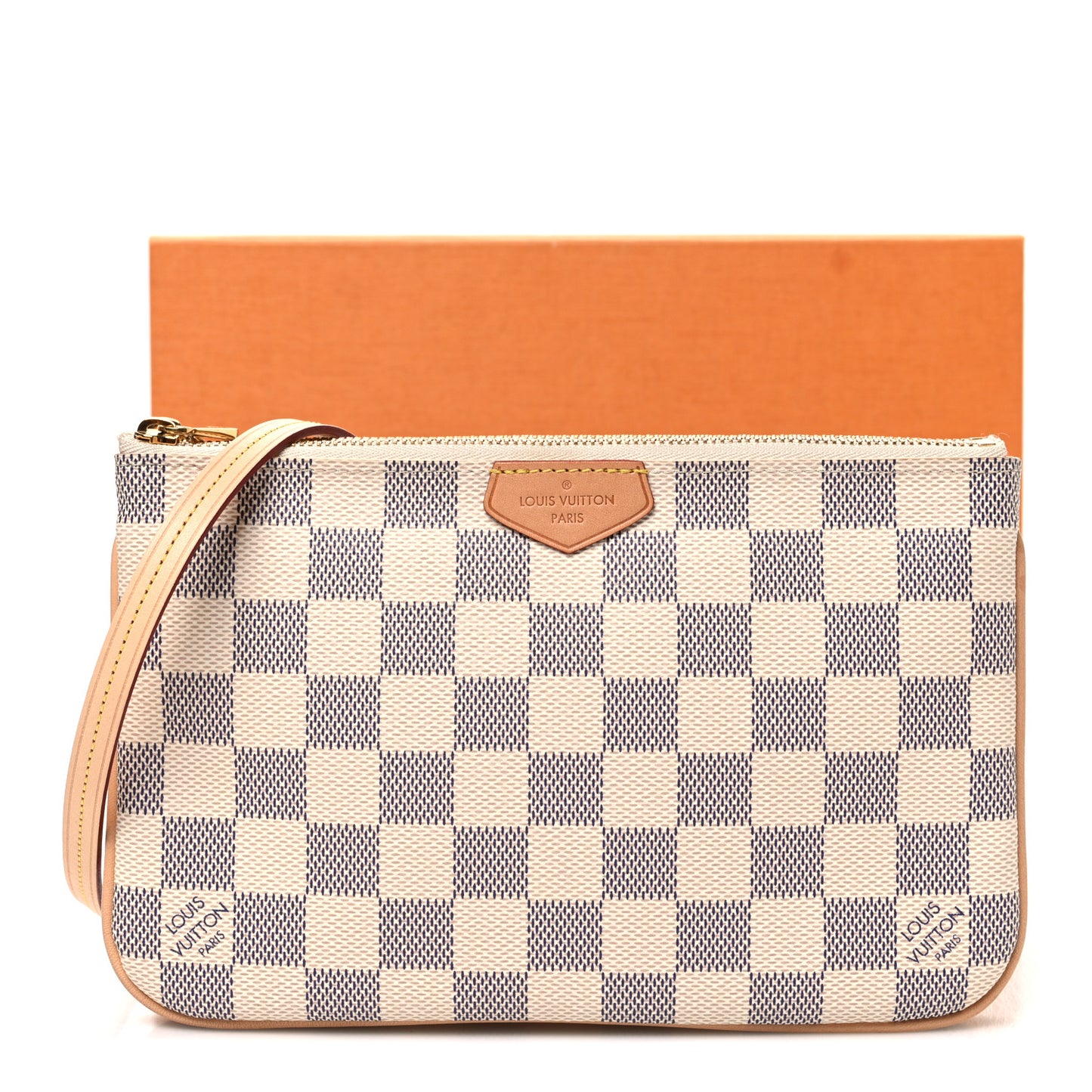 Damier Azur Double Zip Pochette